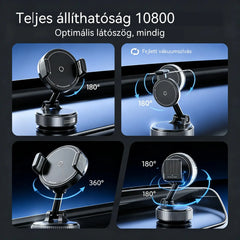 ✨💪Állítható mágneses autós tartó vákuumos tapadókoronggal, stabil univerzális mágneses telefontartó, autós belső kiegészítő