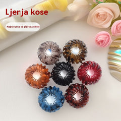【7 komada】🎀 Nove kopče za kosu u obliku ptičjeg gnijezda: Čvrsto drže visoke repove i elegantne punđe, trenutačno revitalizirajući vaš izgled.