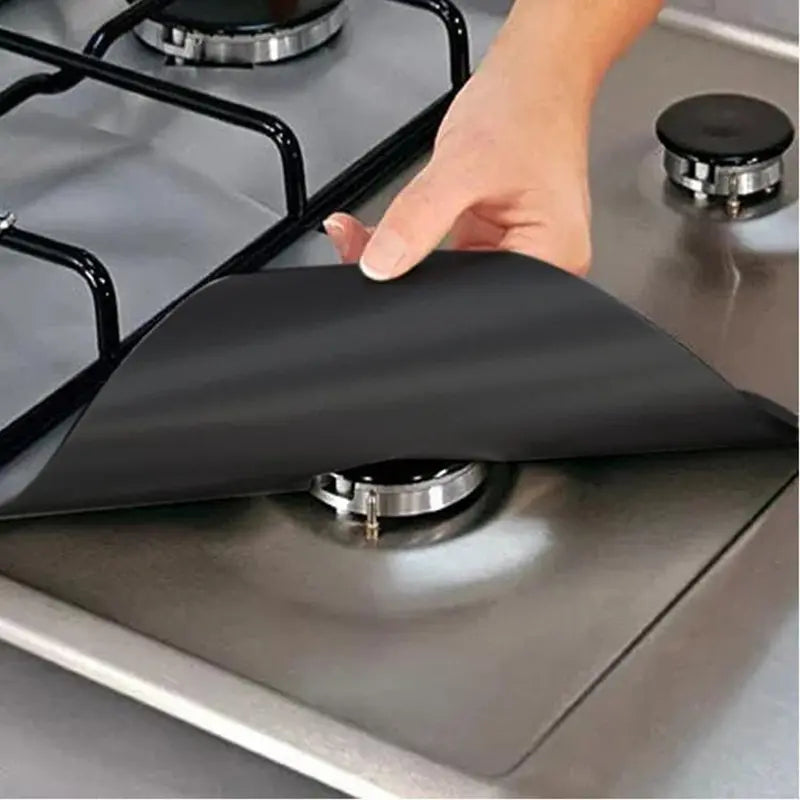 🥳【Paquete de 8 piezas】🔥🍳Alfombrilla para estufa de gas resistente a altas temperaturas, a prueba de aceite y manchas.