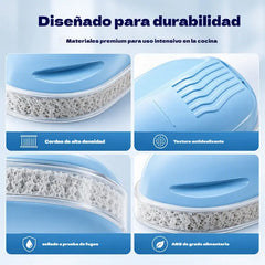 🔥50% de descuento🔥🧼Cepillo de cocina para limpiar la grasa con dispensador de jabón incorporado.