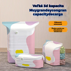 【Set de 5 piezas】 Bolsa de almacenamiento de vacío grande y exprimible: no requiere bomba, es a prueba de fugas e ideal para ahorrar espacio en el equipaje y en el hogar