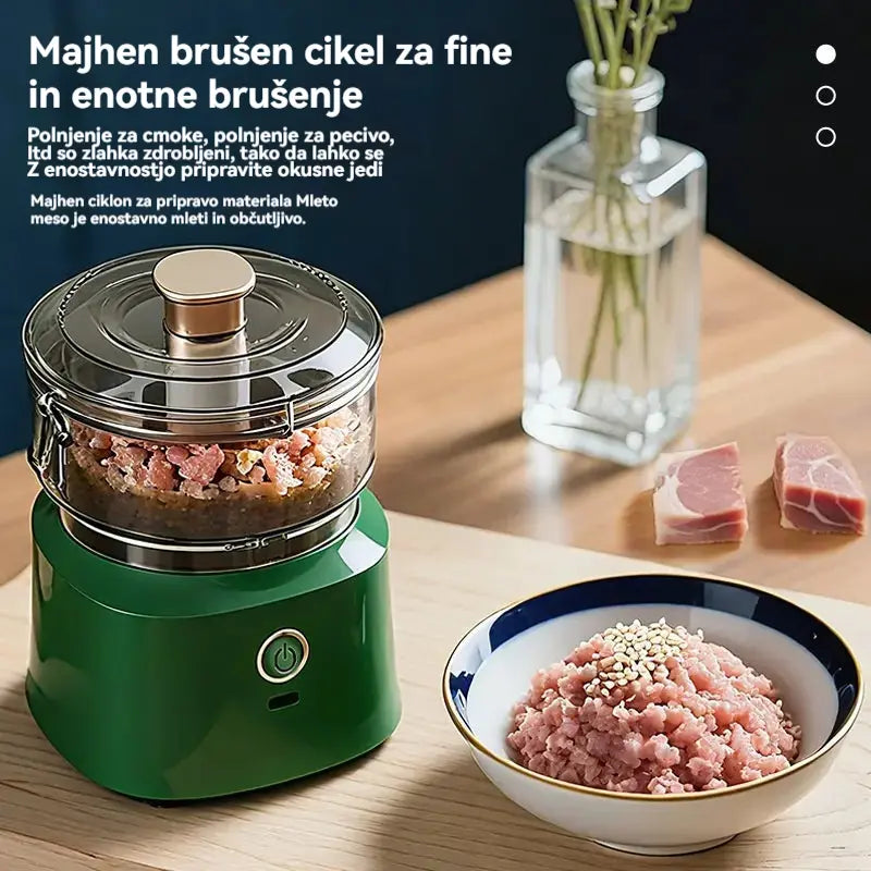 🔥 50 % popust! 🔥 🥩⚡ Električni mlinček za meso velike zmogljivosti: zmogljiv, hiter in enostaven za uporabo | Idealen za domače kuhinje in domače obroke 🍔🌮