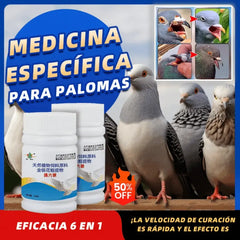 🔥50%OFF【✨Compra 1 y llévate 1 gratis】2 juegos por 25 euros🔥🕊️🕊️100 comprimidos, medicamento especial para palomas mensajeras, tratamiento 6 en 1 para palomas: ¡curación rápida, resultados significativos!