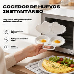 🥚⚡Cocinador de huevos para microondas: cocina huevos duros perfectos en tan solo unos minutos ✨