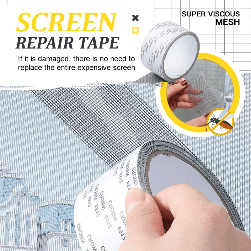 🛠️【5 piezas】✨ Cinta Reparadora para Mosquitera Invisible y Resistente al Agua