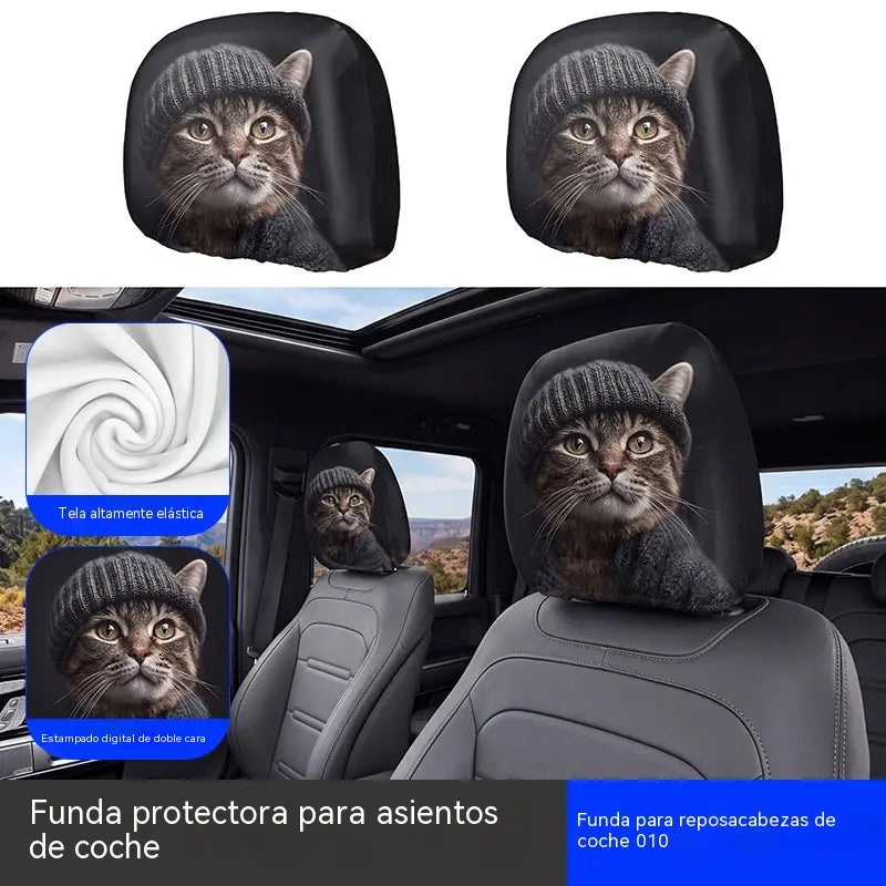 4 piezas 26 €- Funda de cojín para asiento de coche con expresión divertida