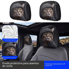 4 piezas 26 €- Funda de cojín para asiento de coche con expresión divertida