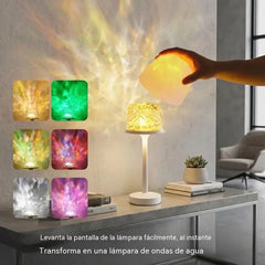 ✨ Lámpara Aurora 2 en 1 con Ondas de Agua y Efecto Océano｜16 Colores, Control Remoto y Ambiente Mágico para Tu Hogar