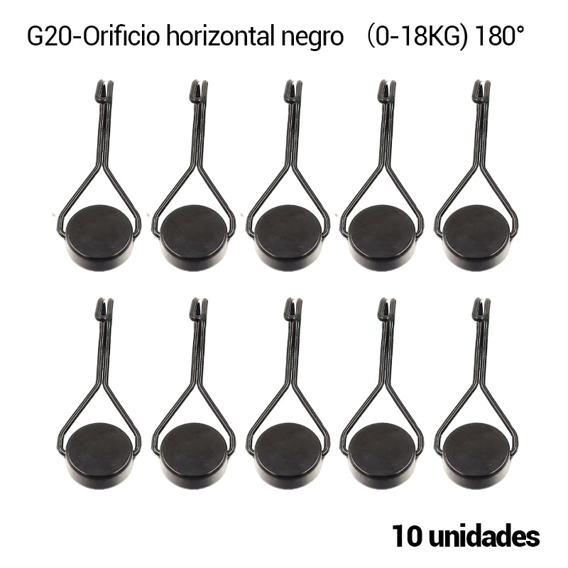 🔥【10 piezas】✨Gancho metálico magnético sin necesidad de taladrar, capacidad de carga máxima de 18 kg.