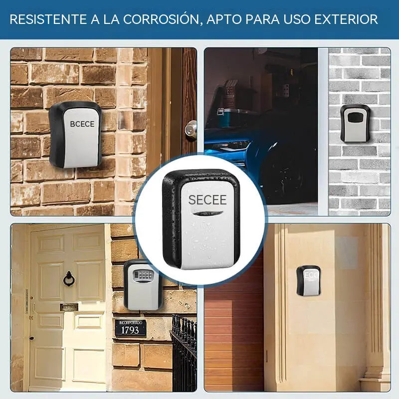 🔐 ¡50% de descuento por tiempo limitado! ⚡ Caja de llaves mural con cerradura de combinación reajustable: resistente a la corrosión, de gran capacidad, robusta y duradera ✨