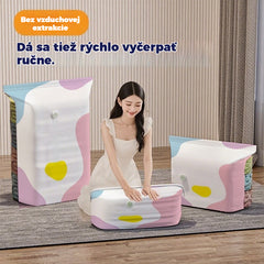 【Set de 5 piezas】 Bolsa de almacenamiento de vacío grande y exprimible: no requiere bomba, es a prueba de fugas e ideal para ahorrar espacio en el equipaje y en el hogar