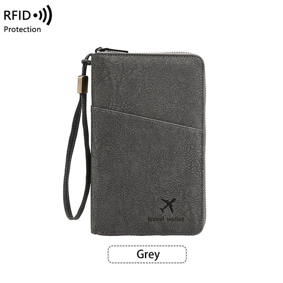 ✈️ Portapasaportes RFID de Viaje | Organizador Elegante para 4 Pasaportes y Documentos, Seguro y Práctico