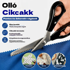 🔥✂️ Rózsásító olló textilhez, 5 méretben kapható.