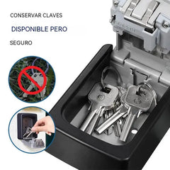 🔐 ¡50% de descuento por tiempo limitado! ⚡ Caja de llaves mural con cerradura de combinación reajustable: resistente a la corrosión, de gran capacidad, robusta y duradera ✨