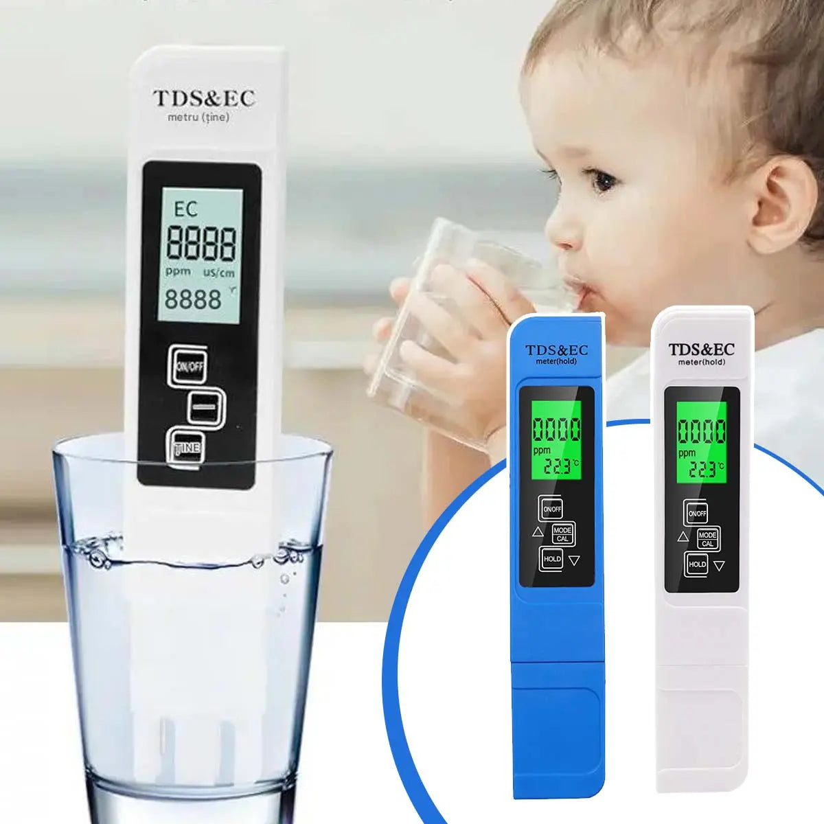 💧Medidor de calidad de agua 3 en 1 TDS