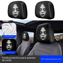 4 piezas 26 €- Funda de cojín para asiento de coche con expresión divertida