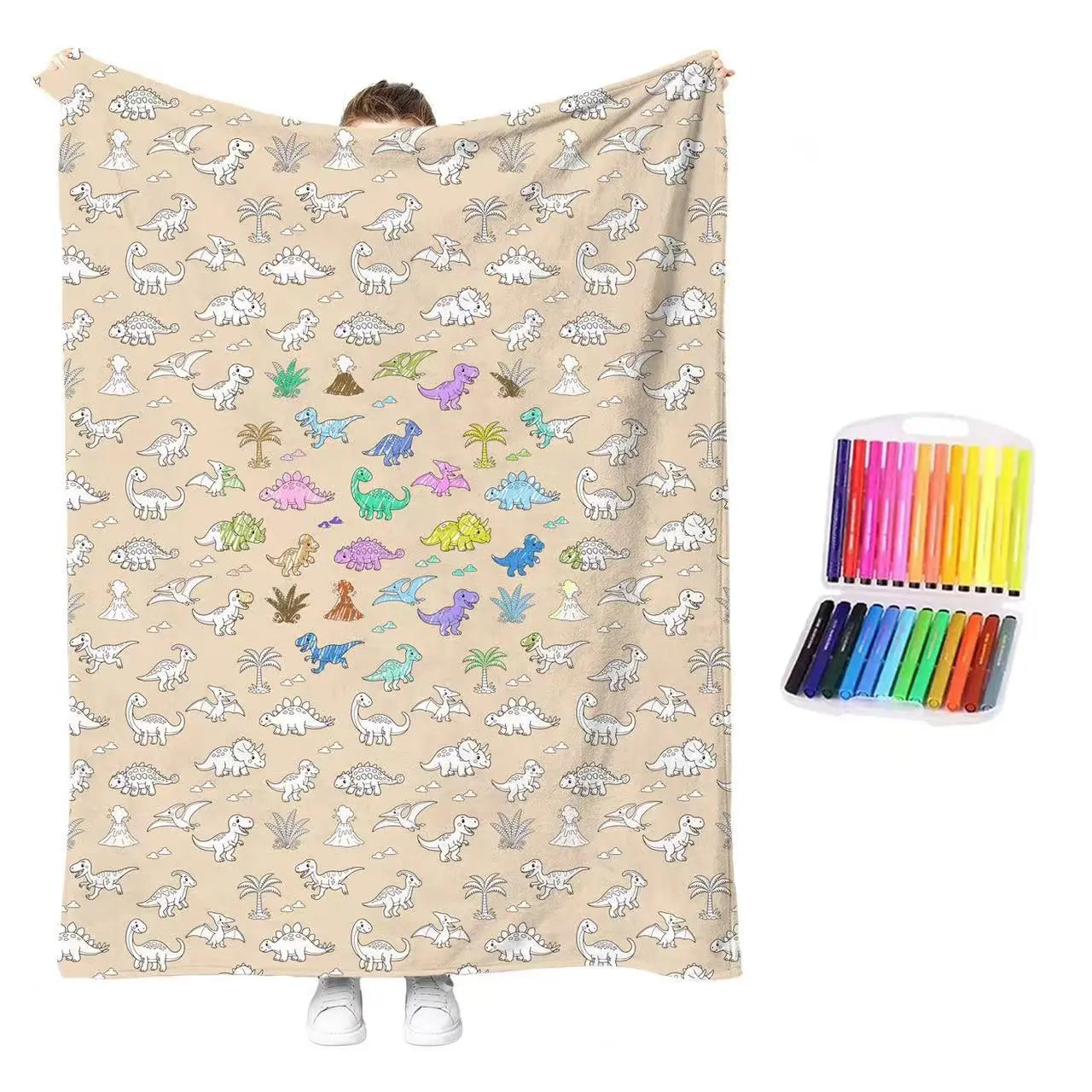 🎨Set de colorear creativo con manta cómoda
