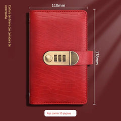 📓💰🔐Se utiliza una libreta protegida con contraseña para guardar cheques, dinero en efectivo, tarjetas bancarias y diversos comprobantes.