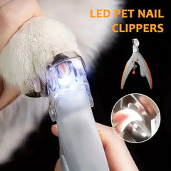 🐱🐶 Cortaúñas para mascotas con luz LED para gatos y perros