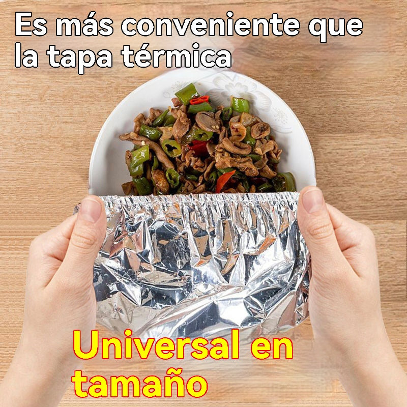 🔥🔥【50piezas】🍎🔥 Cubierta térmica de papel de aluminio apto para alimentos