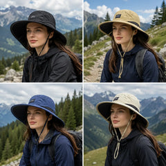 30%OFF🔥✨【Compra 1 y llévate 1 gratis（2 piezas）】🧢Sombrero tipo cubo plegable unisex para protección solar