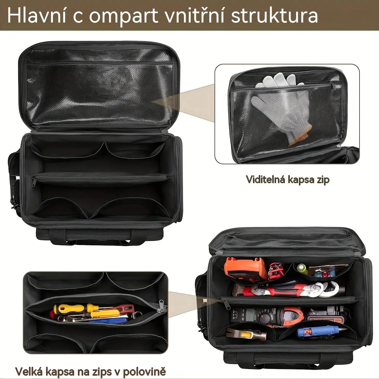 🔥 Nenechte si ujít nabídku s 50% slevou! 🔥 Odolná plátěná brašna na nářadí o délce 30 cm.