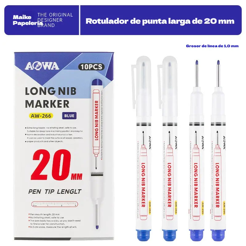 🤩Oferta especial de último día🔥【Paquete de 10】✨Rotuladores de precisión de secado rápido a base de aceite, resistentes al agua, aptos para madera, metal, etc.