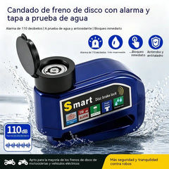 📢📢 ¡40% DE DESCUENTO! ⏰ Candado de freno de disco resistente al agua con sistema de alarma