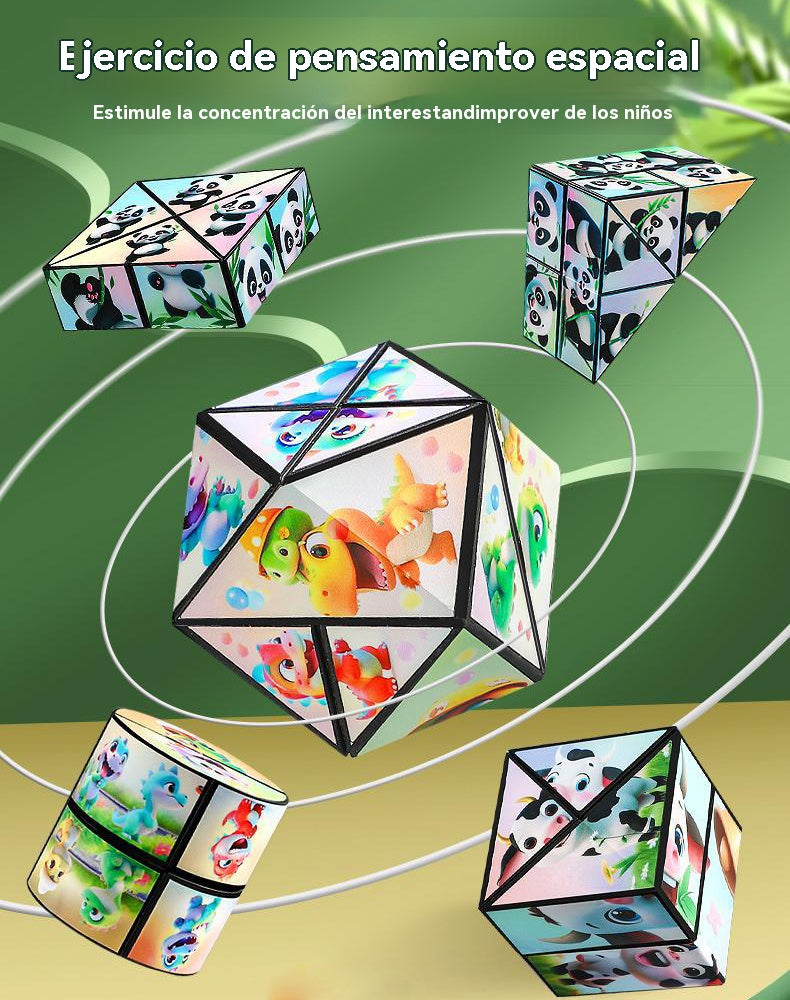 🔥【Compra 3, llévate 3 gratis】Cubo de Rubik con deformación geométrica, rompecabezas 3D, bloques de construcción🧩Precio medio desde 5 euros