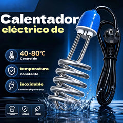 ♨️【Apagado automático】 Calentador de agua eléctrico de inmersión en espiral de acero inoxidable