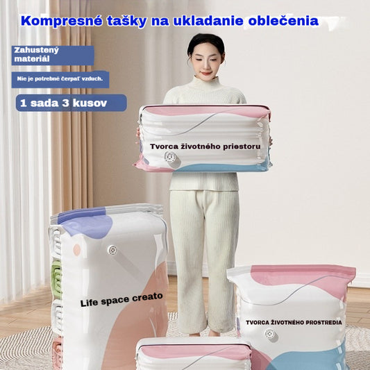 👕📦【5 kusov 24€】Vrecká na stláčanie oblečenia, nevyžadujú vákuum, zosilnená konštrukcia.
