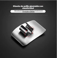 🔥【Paquete de 6 piezas】👨‍🍳🔪Protectores de dedos de acero inoxidable para cortar verduras