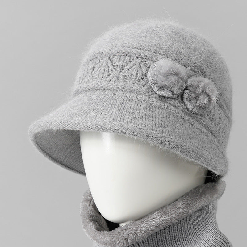 🧶 Compañero cálido en invierno: gorro de lana de punto cálido