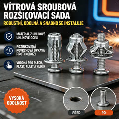 🔥50% SLEVA【100 kusů】M4M5M6 Rozpínací šroub, matice s převlečnou maticí, nýtová matice