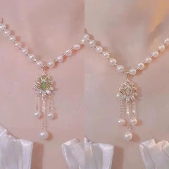 🧡Collar de perlas de clavícula con temperamento