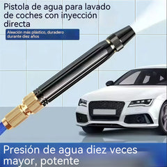 🚿 🔥¡Último día de la oferta especial! 🔥💧 Pistola de agua a alta presión: para lavar coches, jardinería, 10 veces más presión, múltiples funciones ⚡