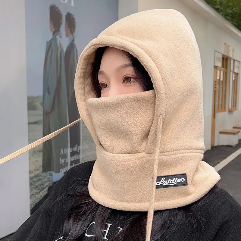 ❄️⚡Mascarilla/gorro térmico de una sola pieza de forro polar
