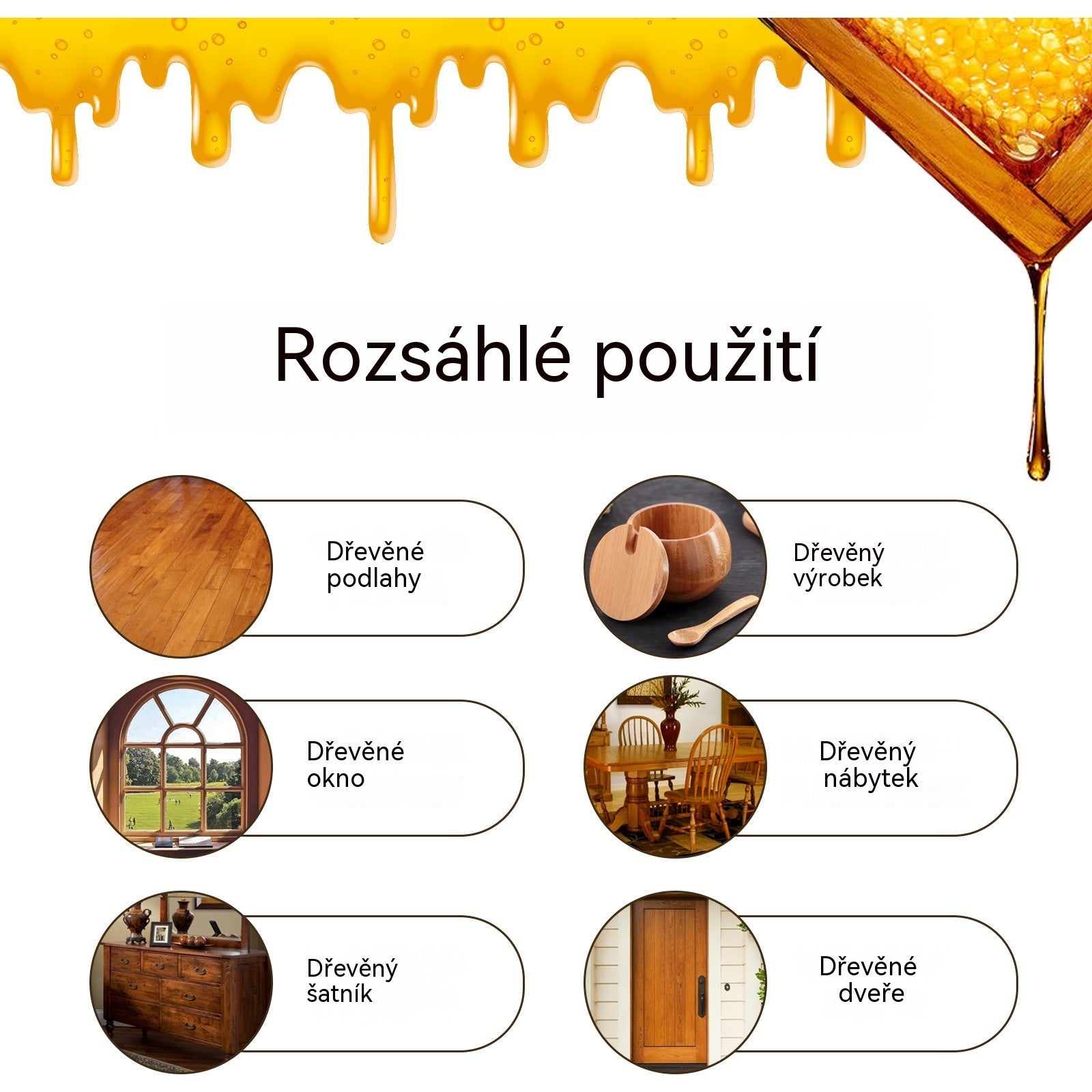 【120 ml + houba + hadřík】Přírodní mikromolekulární včelí vosk ve spreji pro péči o nábytek, údržbu podlah a leštění.