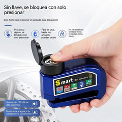 📢📢 ¡40% DE DESCUENTO! ⏰ Candado de freno de disco resistente al agua con sistema de alarma