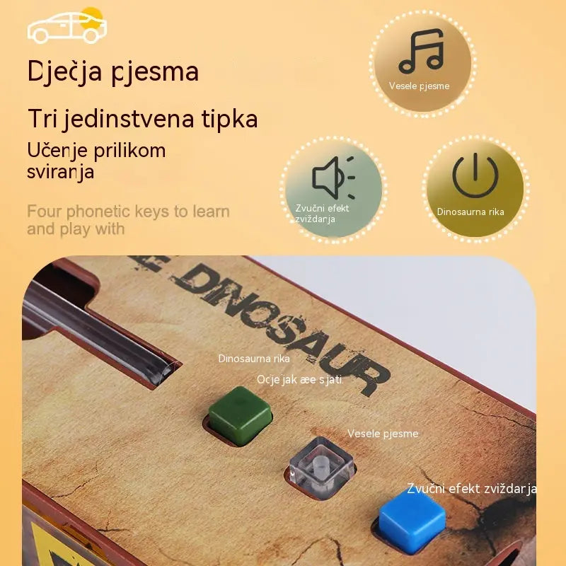 🦖🚛Interaktivni kamion za prijevoz dinosaura: sa svjetlima, zvukovima i pomičnim figurama – upustite se u zabavnu prapovijesnu pustolovinu! ✨🎮