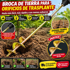 【longitud 50cm】✨ Varilla perforadora para agujeros de trasplante en invernaderos