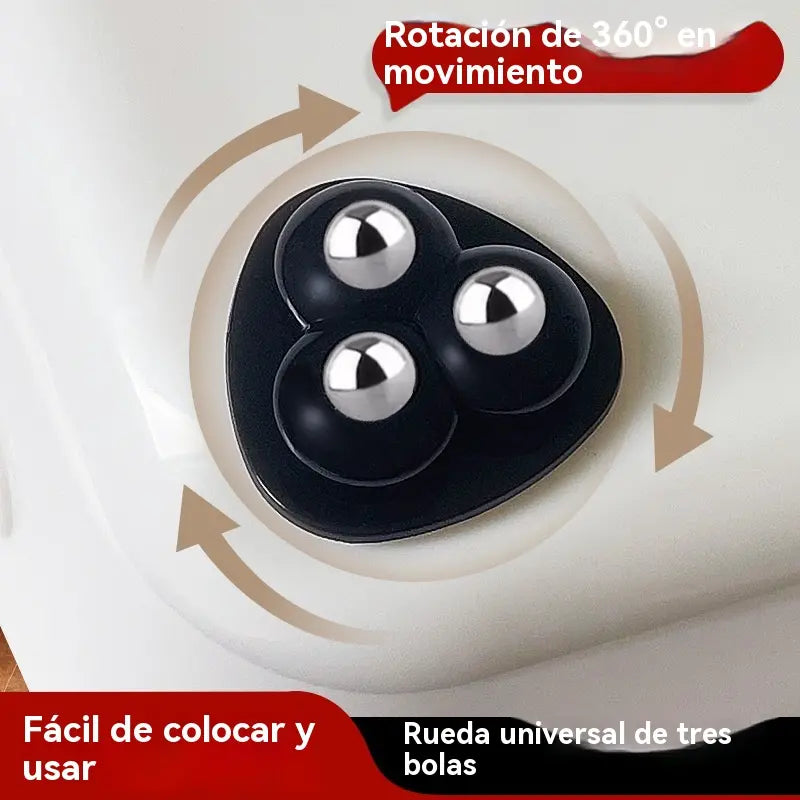 10 piezas 27 euros🛠️ Ruedas Multidireccionales Adhesivas 360° para Mover Muebles Fácilmente