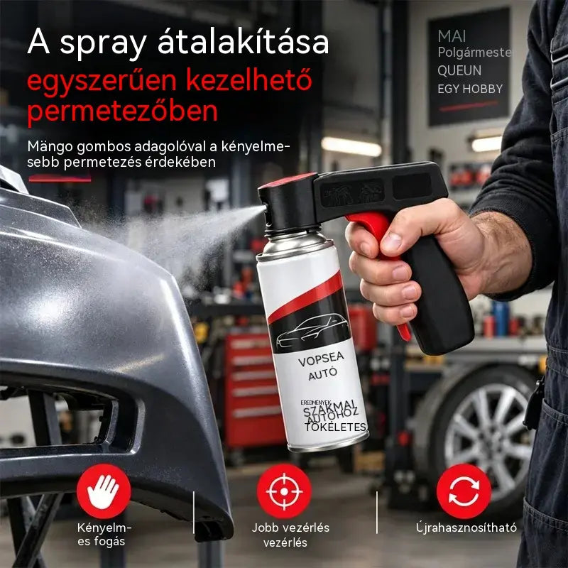 🔥Vásároljon 1-et, kapjon 1-et ingyen🔥🎨🔧 Kiegészítő fogantyú szórófestékes dobozokhoz | Ergonomikus markolat autók, falak és barkács projektek festéséhez