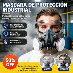 🔥🔥Mascarilla facial industrial con carbón activado, protege contra el polvo, los humos y la pintura tóxica.
