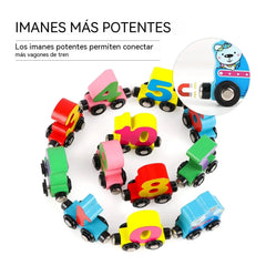 🚂✨ Tren Infantil de 12 Piezas para Aprender Jugando 🔢