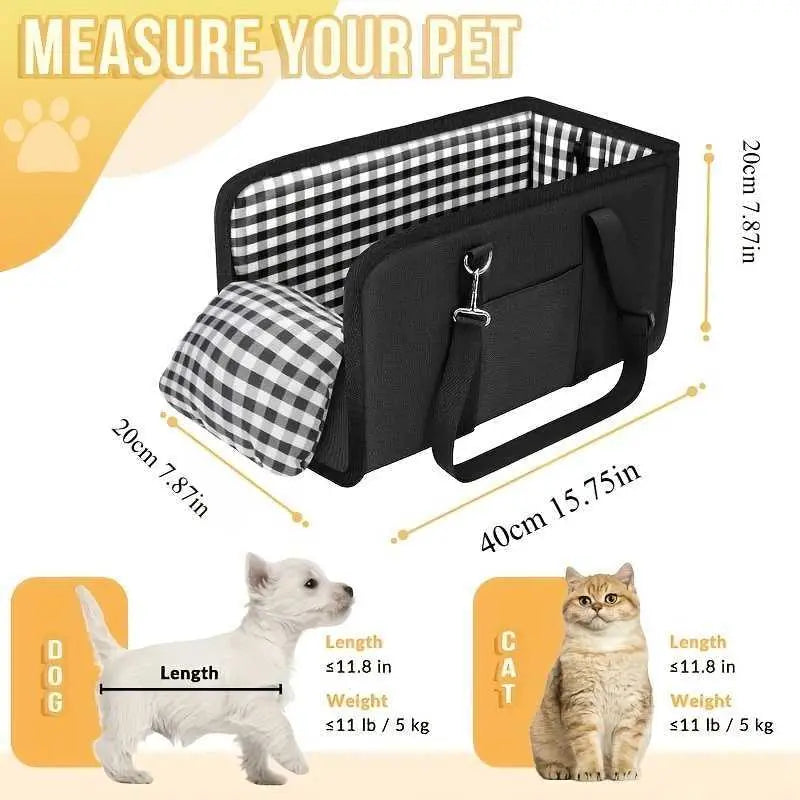 🐶Élvezze az 50% kedvezményt most! 🎁Hordozható autósülés-magasító kutyáknak, biztonsági övvel és párnázott kisállathordozóval.