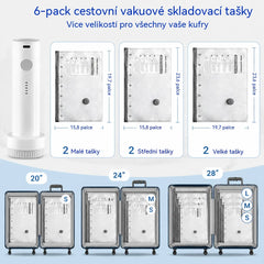 🎁 Sada bezdrátových kompresních sáčků pro vakuové uložení