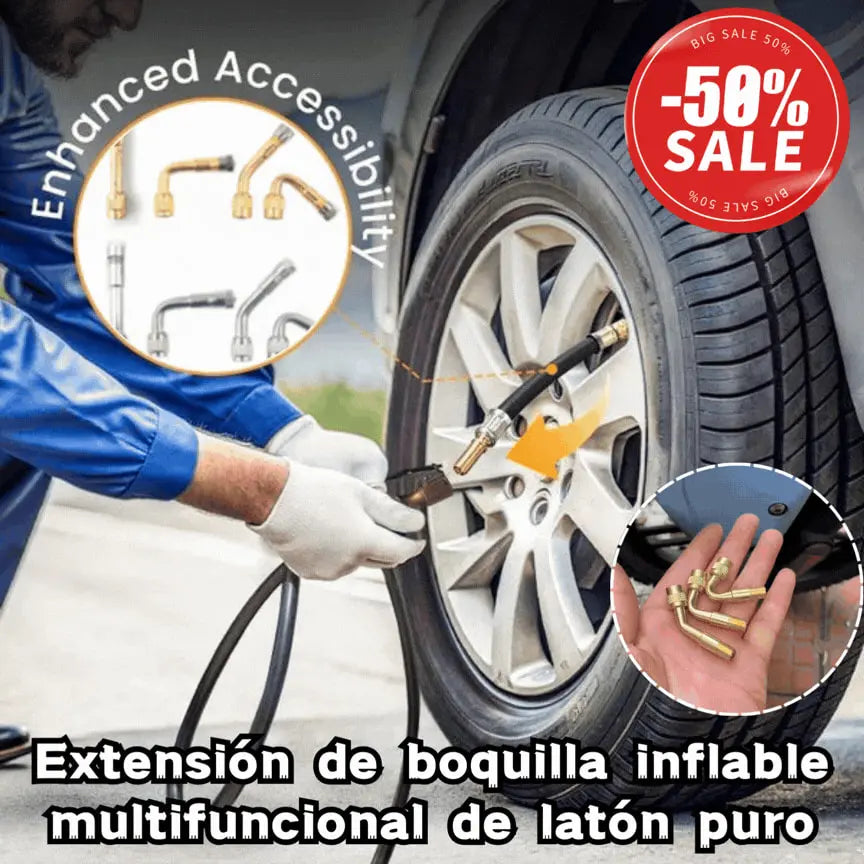 🔥 3 juegos por 25 euros 🔥Extensión de boquilla inflable multifuncional de latón puro