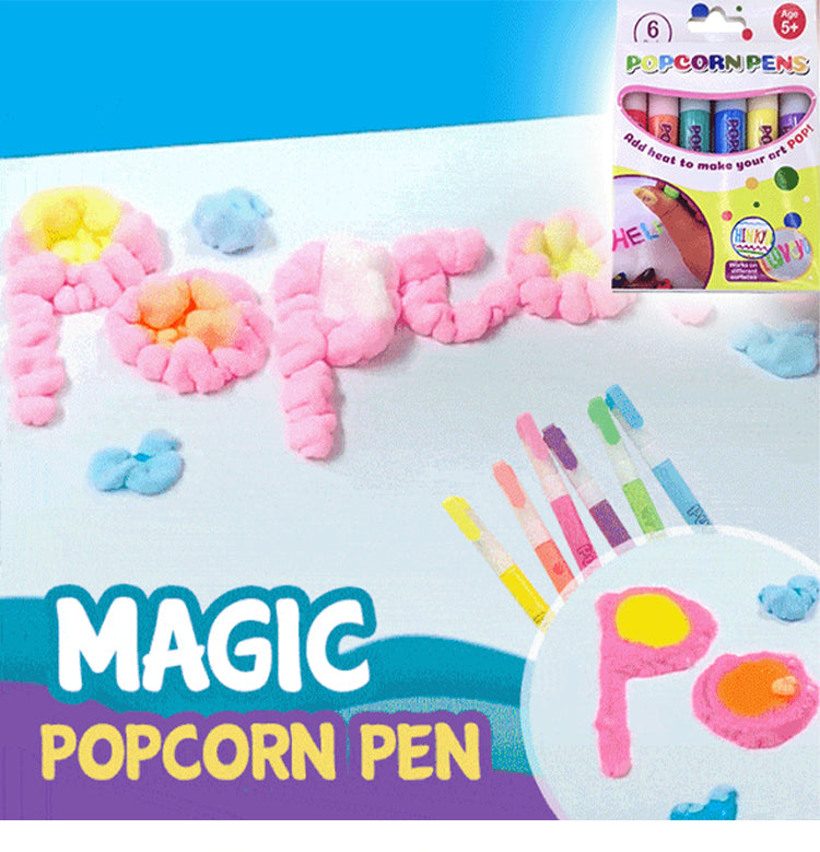 🎁【Kupte 1 a získejte 1 zdarma】Dětské 3D tiskové pero: Malování bublin s motivem popcornu (DIY)