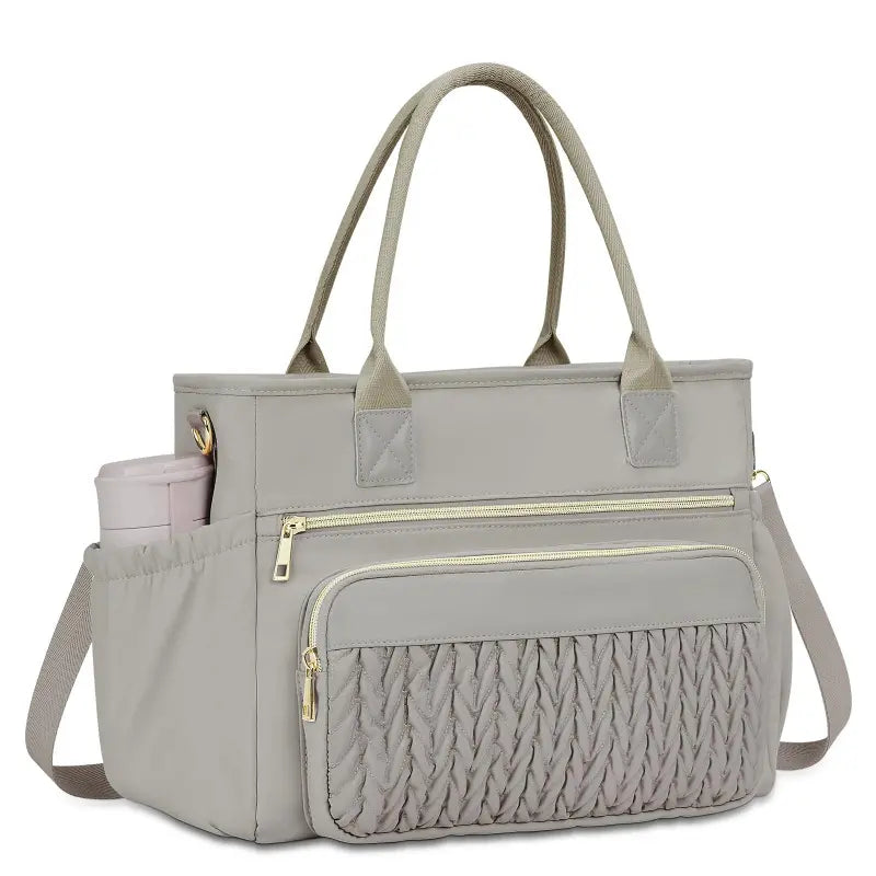 ✨Bolsa térmica para el almuerzo para mujer: elegante bolsa isotérmica a prueba de fugas con correa ajustable y bolsillos laterales.